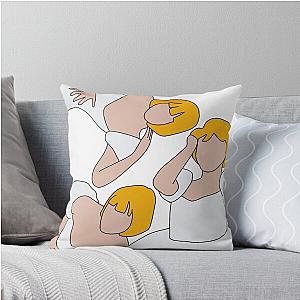 Tessa Violet The Dress Drawing Throw Pillow.