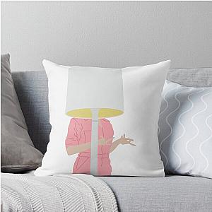 Tessa Violet Bad Ideas Pink Throw Pillow
