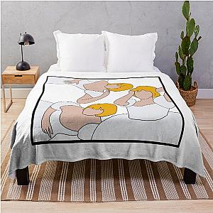 Tessa Violet The Dress Drawing Throw Blanket