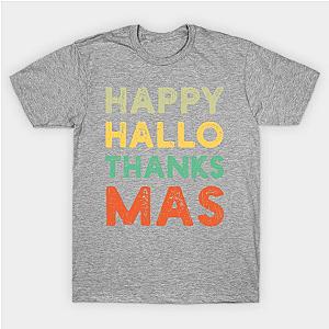 Retro Happy Hallothanksmas T-Shirt TP1201