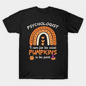 Rainbow psychologist  Halloween I care for Cutest Pumpkins T-Shirt TP1201