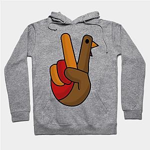 Peace Sign Turkey Thanksgiving And Xmas Hoodie TP1701