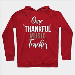 One Thankful Music Teacher - Music gift - Music's day christmas vintage retro Hoodie TP1701