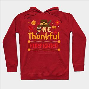 One Thankful Firefighter Thanksgiving Outfit gift Hoodie TP1701