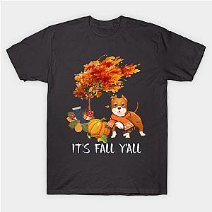 It's Fall Y'all Pitbull T-Shirt TP1201