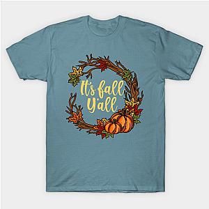 It's Fall Y'all - Happy Pumpkin Deco Gift T-Shirt TP1201