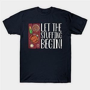 Let the stuffing begin Happy Thanksgiving Day with Turkey Pumpkin Pie for Feast Lovers T-Shirt TP1201