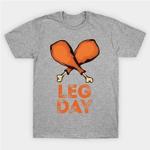 Leg Day' Funny Thanksgiving  Turkey T-Shirt TP1201