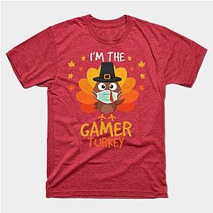 I'm the Gamer Turkey Fuuny Thanksgiving 2020 Face mask T-Shirt TP1201