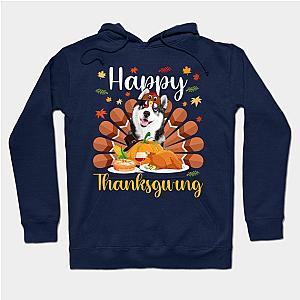 Happy Thanksgiving Siberian Husky Turkey Costume Hoodie TP1701