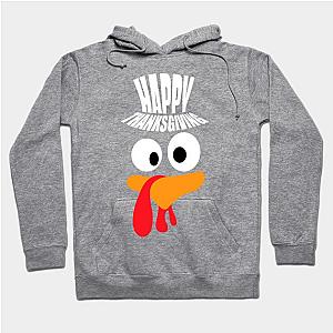 Happy Thanksgiving Gift For Women - Funny Turkey Face Hoodie TP1701