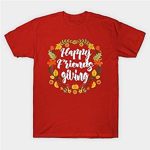 Happy Friendsgiving Thanksgiving Flower T-Shirt TP1201