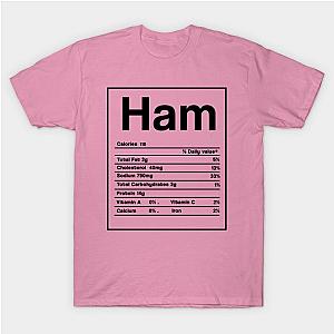 Ham Nutrition facts Food Funny Christmas Thanksgiving Gift T-Shirt TP1201