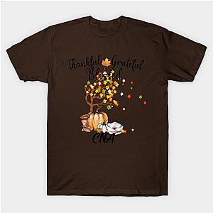 Grateful Thankful Blessed CNA Nurse Thanksgiving Day Gift T-Shirt TP1201