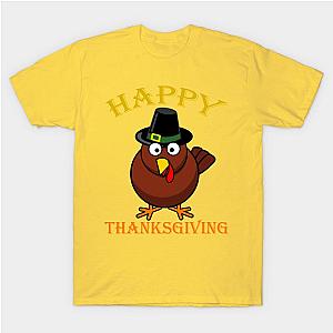 Happy Thanksgiving Shirts for Boys Girls Kids Pilgrim Turkey T-Shirt TP1201