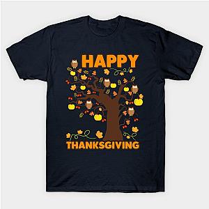 Happy Thanksgiving Fall Autumn Holiday T-Shirt TP1201