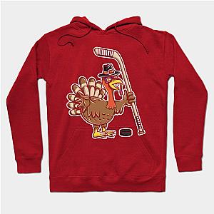 Turkey With Hockey Stick Hoodie TP1701