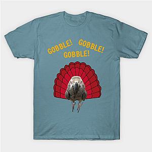 Gobble! Turkey Thanksgiving African Grey Parrot T-Shirt TP1201