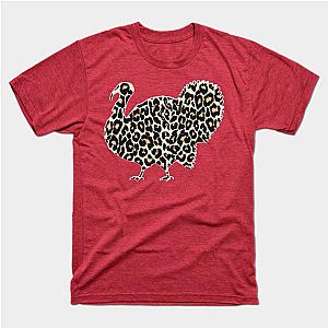 Funny turkey thanksgiving leopard print gifts for men women T-Shirt TP1201