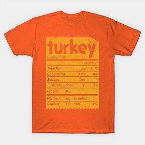 Funny Turkey nutrition facts matching thanksgiving T-Shirt TP1201