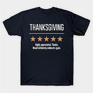 Funny Thanksgiving 2020 Review 5 Star Rating T-Shirt TP1201