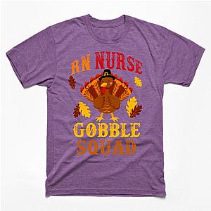 Funny RN Nurse Gobble Squad Thanksgiving Gift T-Shirt TP1201