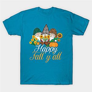 Fall Autumn Gnome Elf Dwarf Thanksgiving T-Shirt TP1201