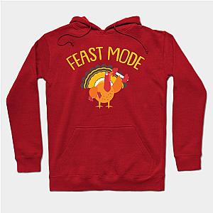 Feast Mode Turkey Weight Lifting Funny Thanksgiving Hoodie TP1701