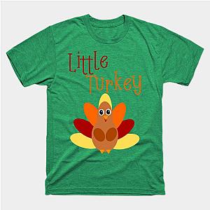 Cute Thanksgiving Shirt, Little Turkey for Kids and Baby T-Shirt TP1201