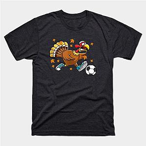 Cute Funny Soccer Thanksgiving Dabbing Turkey Dab Boys Gifts T-Shirt TP1201