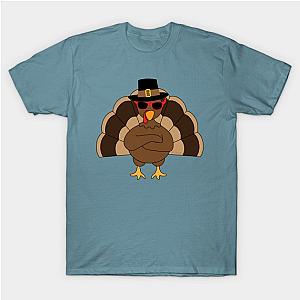 Cool Turkey with sunglasses Happy Thanksgiving T-Shirt TP1201