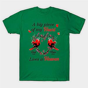 A Big Piece Of My Heart Lives In Heaven Cardinals Memorial Personalized T-Shirt TP1201