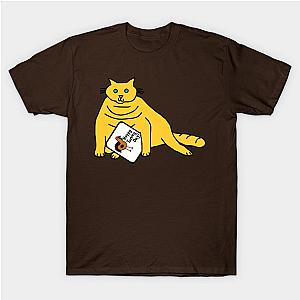 Chubby Cat with Thanksgiving Greetings T-Shirt TP1201