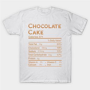 Chocolate Cake Nutrition T-Shirt TP1201