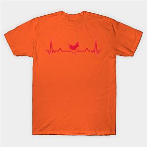 Chicken Heartbeat Animal Funny Gift T-Shirt TP1201