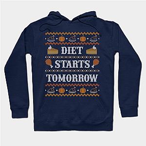 Diet Starts Tomorrow, Funny Ugly Thanksgiving Sweater Hoodie TP1701