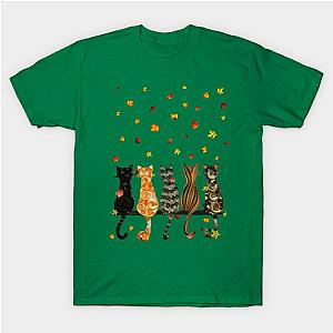 Cats Charming In Fall T-Shirt TP1201