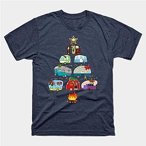 Camper Christmas Tree Vehicles Camping RVing Trailers Gift T-Shirt TP1201