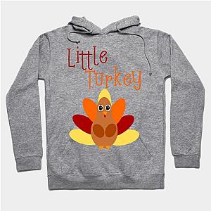 Cute Thanksgiving Shirt, Little Turkey for Kids and Baby Hoodie TP1701