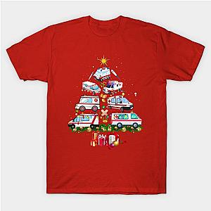 Ambulance Christmas Tree AMR Funny EMS EMT Paramedic Gift T-Shirt TP1201