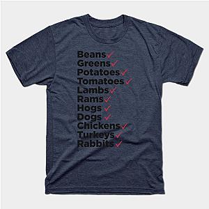 Beans. Greens. Potatoes. Tomatoes. Lambs. Rams. T-Shirt TP1201