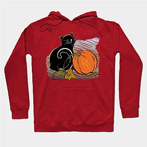 Black Cat with Pumpkin Hoodie TP1701