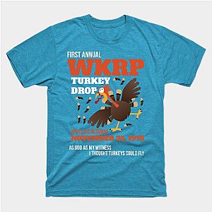 WKRP Thanksgiving Turkey Drop Thanksgiving Turkey Dinner Gift T-Shirt TP1201