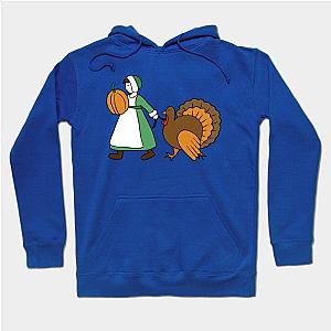 Thanksgiving Pilgrim and Turkey Hoodie TP1701