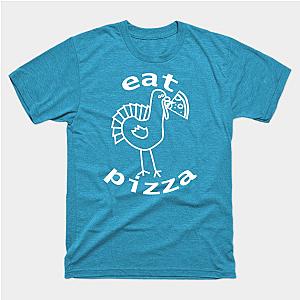 White Line Eat Pizza for Funny Thanksgiving T-Shirt TP1201