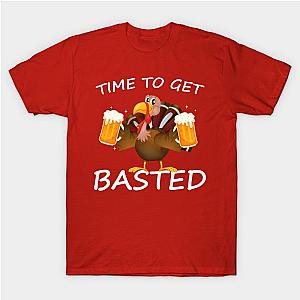 Time To Get Basted Thanksgiving Day Turkey T-Shirt TP1201