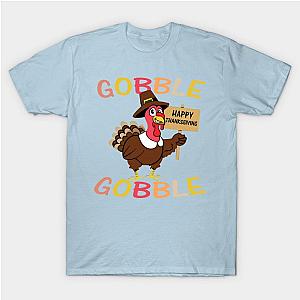 Turkey Pilgrim Gobble Thanksgiving T-Shirt TP1201