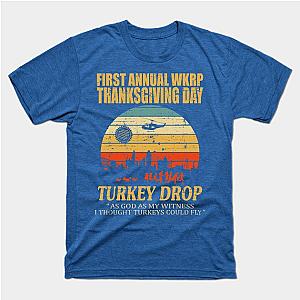 thanksgiving wkrp turkey drop T-Shirt TP1201