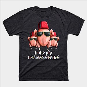 Thanksgiving Turkey For Friends Funny Turkey Head T-Shirt TP1201