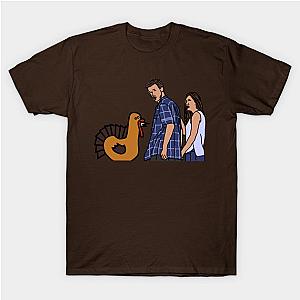 Thanksgiving Turkey and Distracted Boyfriend Meme T-Shirt TP1201